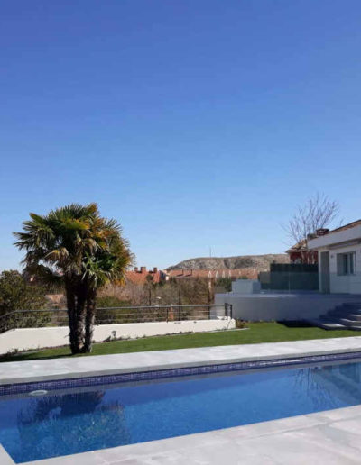 reforma jardin con piscina aranjuez